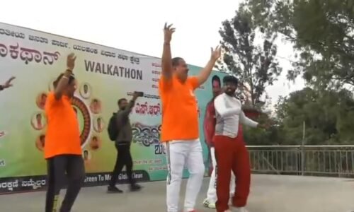 ವಾಕಥಾನ್ ನಲ್ಲಿ ಎಸ್ ಆರ್ ವಿಶ್ವನಾಥ್ ಭರ್ಜರಿ ಸ್ಟೆಪ್ಸ್!